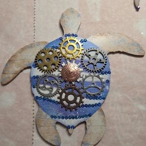 Hand Crafted Turtle Steampunk Decor